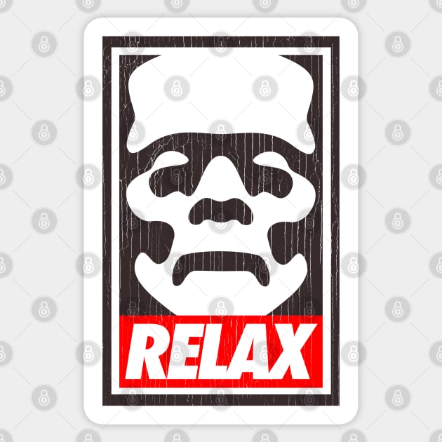 Frankie Says Relax Sticker by Vamplify